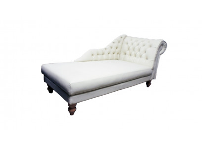 LUTON II Chesterfield Chaise Longues Chaise Lounger Sofa Ottoman Cuir Textile